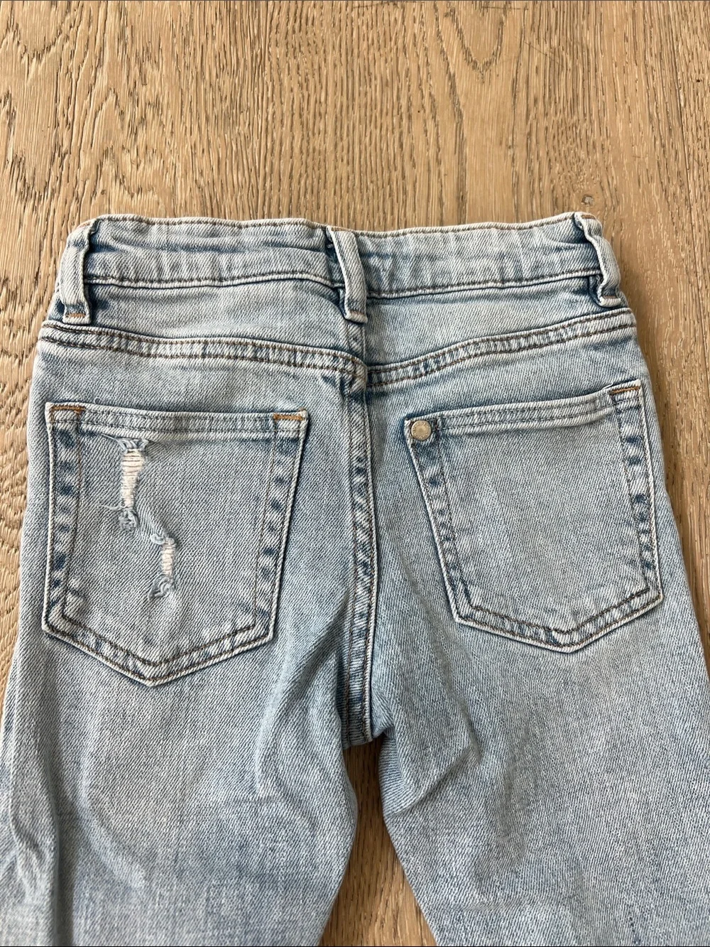 4T Kids Two-Pack Skinny Stretch Jeans - Gray & Light Blue Distressed